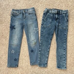 Stylish Star-Patterned Denim Jeans